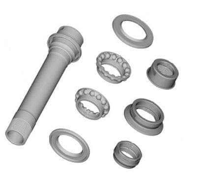 Shimano Dura-Ace WH-R9170-C40-TU-F12 Front Complete Hub Axle